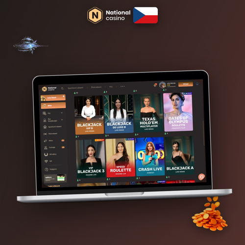 National Casino jak vyhrát — hráč u notebooku se sázkovým deníkem a grafem bankrollu