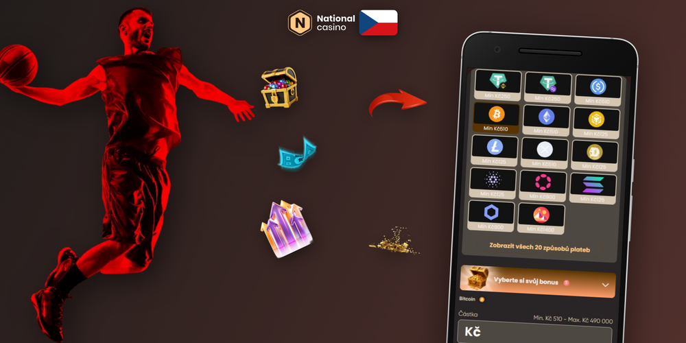 Infografika srovnávající rychlost a kategorie platebních metod dostupných v National Casino