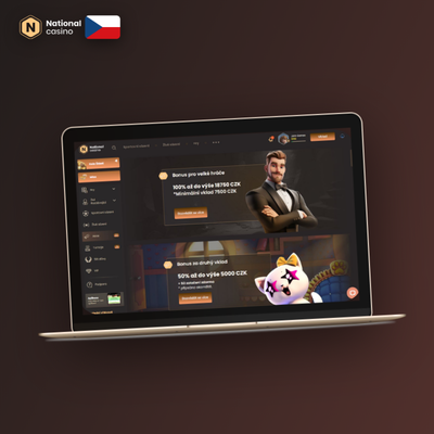 Uvítací balíček National Casino: 100 free spinů a 100% bonus za registraci nových hráčů